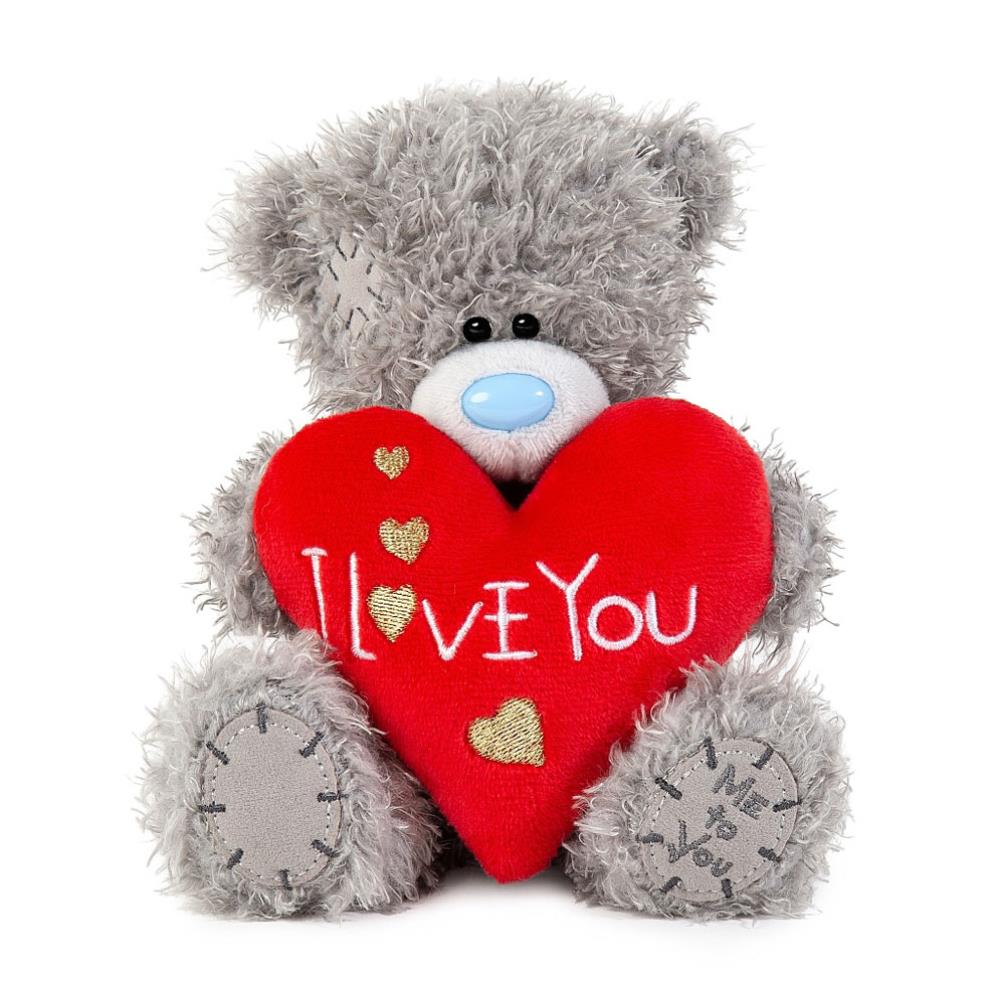 7" I Love You Padded Heart Me to You Bear Extra Image 1